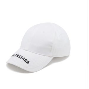 Balenciaga Unisex White Baseball Cap